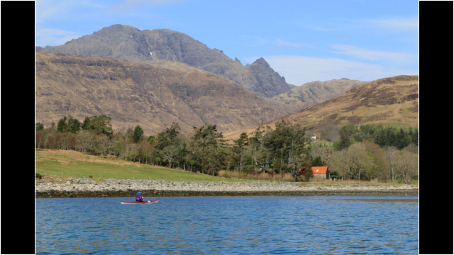 Approaching Kilmarie, Strathaird Peninsula Sea Kayak Strathaird Peninsula Skye Kilmarie