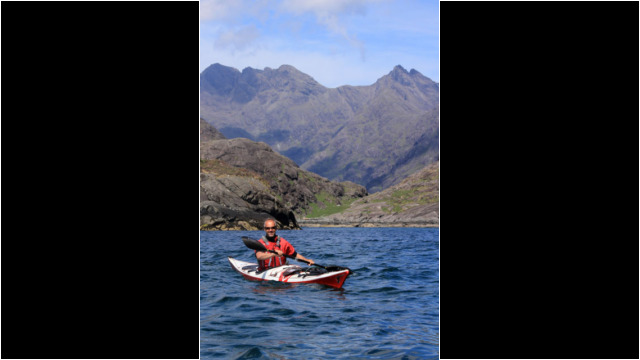 Leaving Loch na Cuilce & Cuillins Sea Kayak Loch Scavaig Skye Cuillin