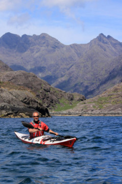 Leaving Loch na Cuilce & Cuillins Sea Kayak Loch Scavaig Skye Cuillin