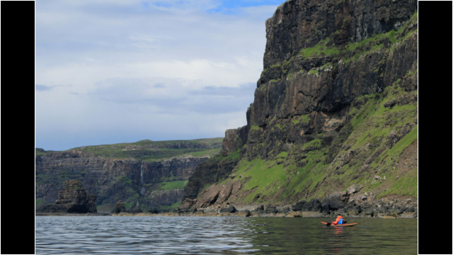 Stac an Tuill & Waterfall, Talisker Sea Kayak Talisker Skye
