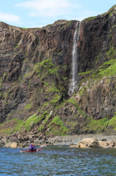 Waterfall, Talisker Sea Kayak Talisker Skye Waterfall