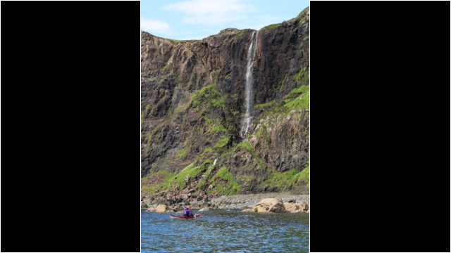 Waterfall, Talisker Sea Kayak Talisker Skye Waterfall
