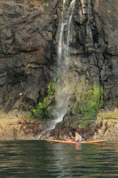 Waterfall, Talisker Sea Kayak Talisker Skye Waterfall
