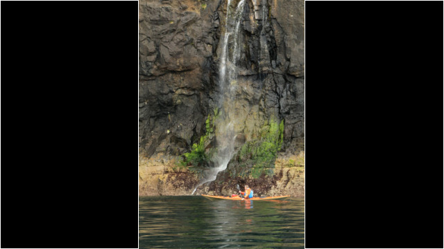 Waterfall, Talisker Sea Kayak Talisker Skye Waterfall