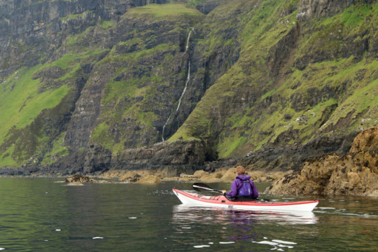 Waterfall, Talisker Sea Kayak Talisker Skye Waterfall
