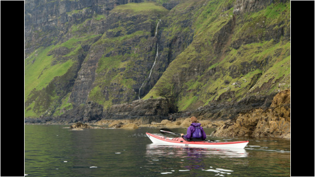 Waterfall, Talisker Sea Kayak Talisker Skye Waterfall