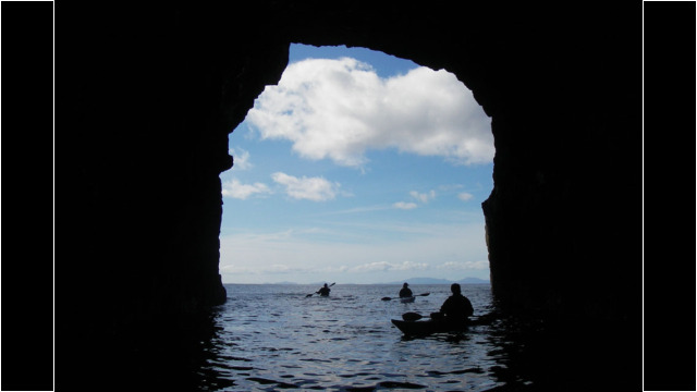 Wiay Island Cave, Loch Bracadale Sea Kayak Loch Bracadale Wiay Island Skye Cave