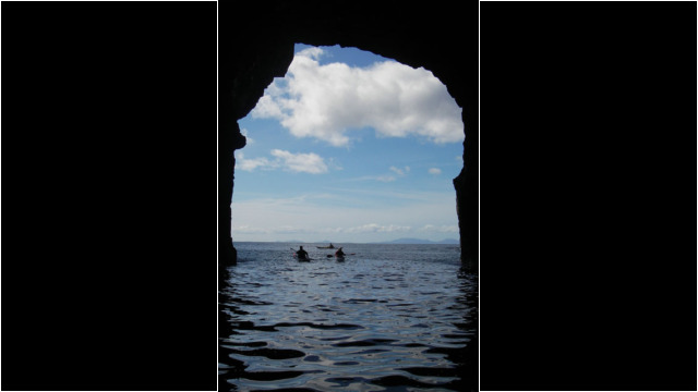 Wiay Island Cave, Loch Bracadale Sea Kayak Loch Bracadale Wiay Island Skye Cave
