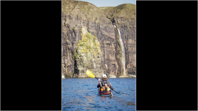 Waterfall, Neist Point Sea Kayak Neist Point Waterfall Skye