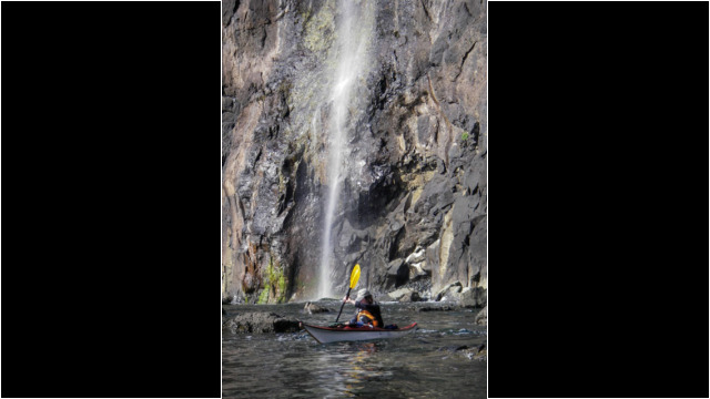 Waterfall, Neist Point Sea Kayak Neist Point Waterfall Skye