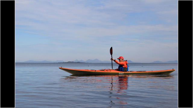 Ascrib Islands, Hebrides behind Sea Kayak Waternish Point Ascrib Islands Skye