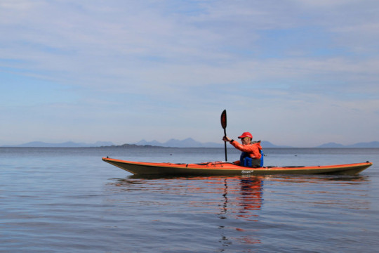 Ascrib Islands, Hebrides behind Sea Kayak Waternish Point Ascrib Islands Skye