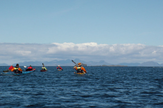 Fladda-chuain, Hebrides behind Sea Kayak Fladda-chuain Skye