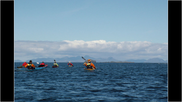 Fladda-chuain, Hebrides behind Sea Kayak Fladda-chuain Skye