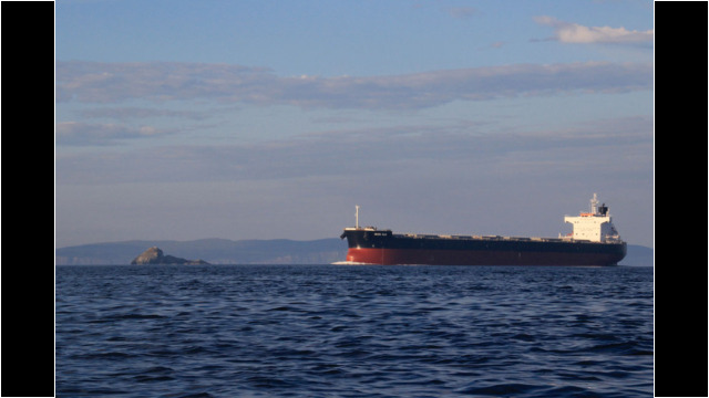 Ship passing Fladda-chuain Sea Kayak Fladda-chuain Skye
