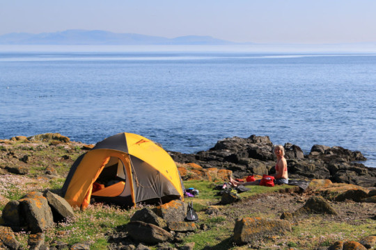 Campsite on Eilean Mhuire, Shiant Islands Shiant Islands Camping