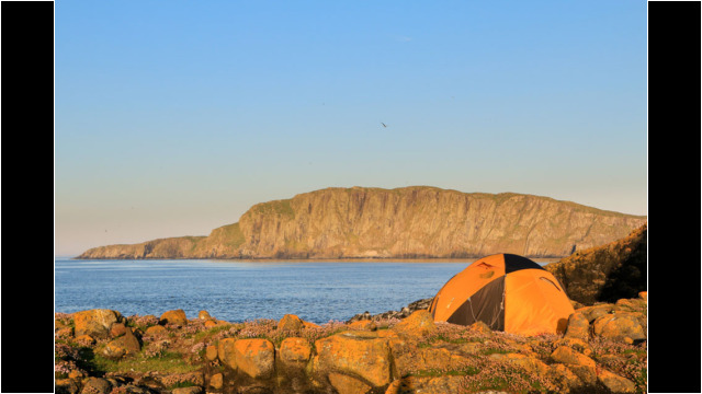 Campsite on Eilean Mhuire, Shiant Islands Shiant Islands Camping