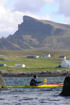 Quiraing from Kilmaluag Bay, Rubha Hunish Sea Kayak Rubha Hunish Quiraing Skye