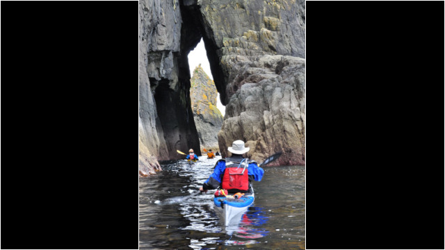Arch & Stac Buidhe South of Kilmaluag Bay, Rubha Hunish Sea Kayak Rubha Hunish Arch Skye