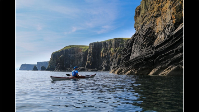 Cliffs South of Kilmaluag Bay, Rubha Hunish Sea Kayak Rubha Hunish Skye