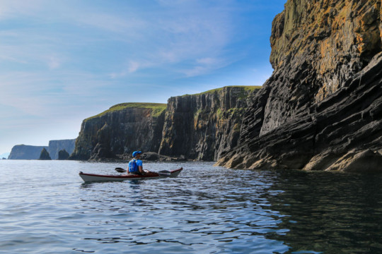 Cliffs South of Kilmaluag Bay, Rubha Hunish Sea Kayak Rubha Hunish Skye