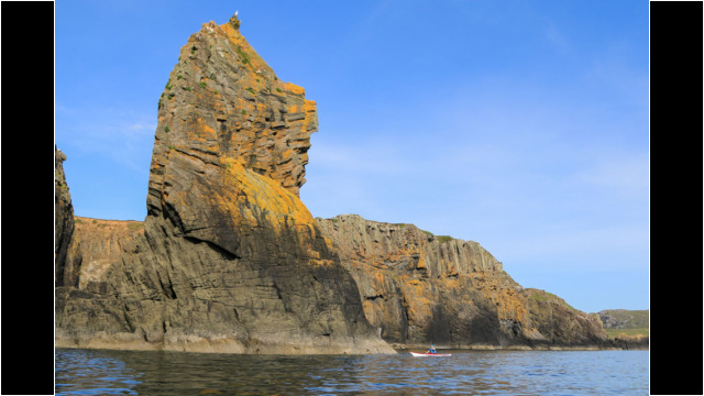 Stac Buidhe South of Kilmaluag Bay, Rubha Hunish Sea Kayak Rubha Hunish Stack Skye