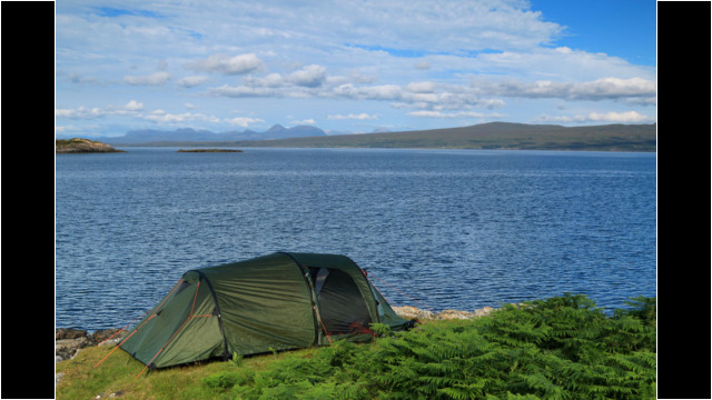 Camping on North Tip of Raasay Raasay Rona Camping