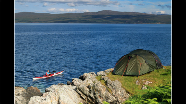 Camping on North Tip of Raasay Sea Kayak Raasay Rona Camping