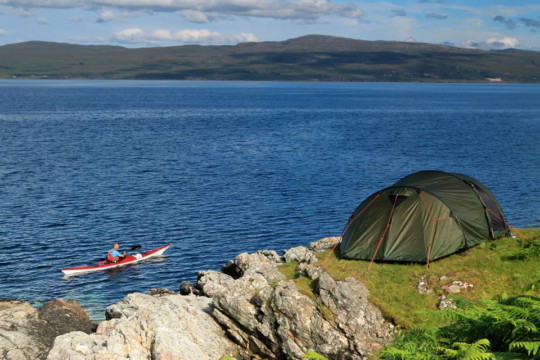 Camping on North Tip of Raasay Sea Kayak Raasay Rona Camping