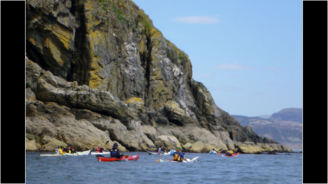 Cliffs near Port Aslaig, Kyle Rhea Sea Kayak Kyle Rhea Skye
