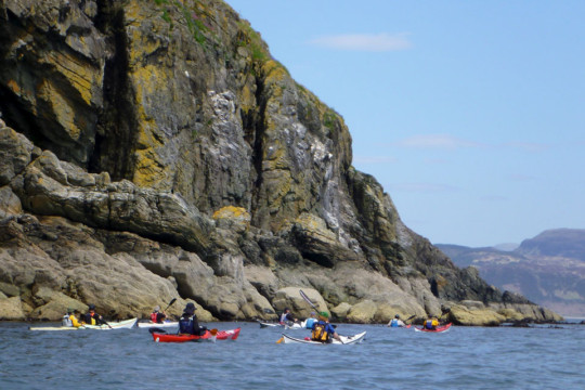 Cliffs near Port Aslaig, Kyle Rhea Sea Kayak Kyle Rhea Skye