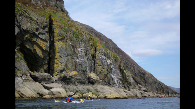 Cliffs near Port Aslaig, Kyle Rhea Sea Kayak Kyle Rhea Skye