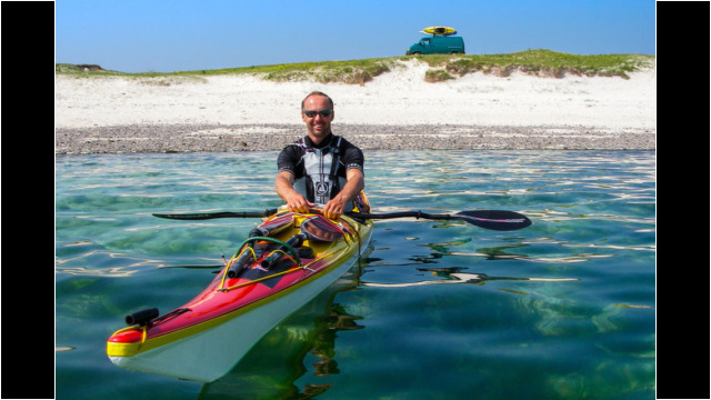 Leaving Vatersay, Outer Hebrides Sea Kayak Vatersay Outer Hebrides Beach