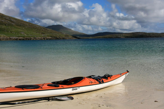 Leaving Vatersay, Outer Hebrides Sea Kayak Vatersay Outer Hebrides