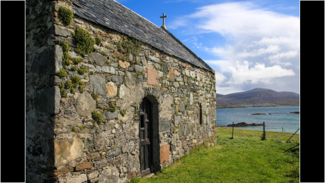 Chapel on Ensay, Sound of Harris Sound of Harris Ensay Chapel Outer Hebrides