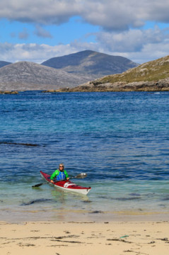 Landing at Traigh a Siar, Taransay Sea Kayak Taransay Beach Outer Hebrides