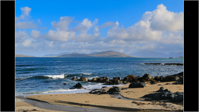 Taransay from South Harris Taransay South Harris Beach Outer Hebrides