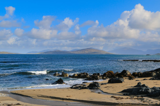 Taransay from South Harris Taransay South Harris Beach Outer Hebrides