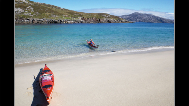 Beach opposite Kearstay, Scarp Sea Kayak Scarp Beach Outer Hebrides