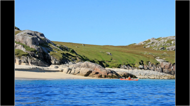 Beach opposite Kearstay, Scarp Sea Kayak Scarp Beach Outer Hebrides