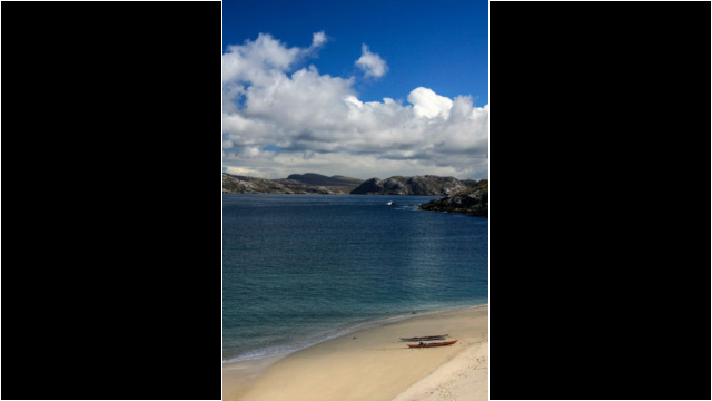 Beach opposite Kearstay, Scarp Sea Kayak Scarp Beach Outer Hebrides