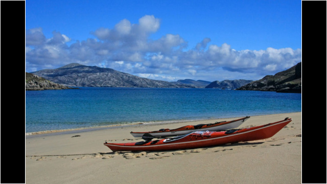 Beach opposite Kearstay, Scarp Sea Kayak Scarp Beach Outer Hebrides