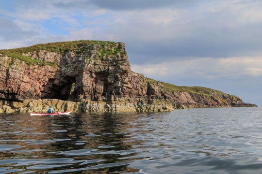 Coastline North of Cove Sea Kayak Rubha Reidh North West Highlands