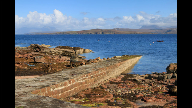 Laide Jetty & Gruinard Island Laide Jetty Gruinard Island North West Highlands