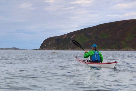 Heading out to Cailleach Head Sea Kayak Cailleach Head North West Highlands