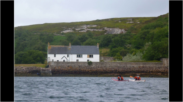 Jetty & House on Isle Martin Sea Kayak Isle Martin Loch Broom North West Highlands