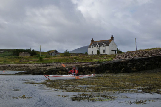 Jetty & House on Isle Martin Sea Kayak Isle Martin Loch Broom North West Highlands