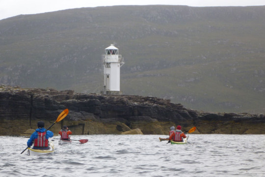 Rubha Cadail Light, Loch Broom Sea Kayak Loch Broom Rubha Cadail Light North West Highlands