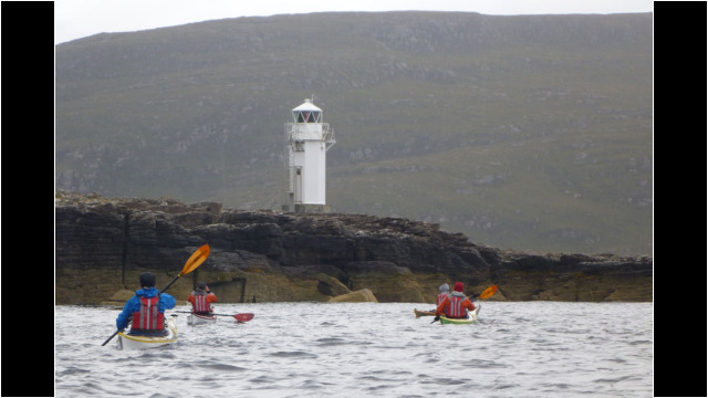 Rubha Cadail Light, Loch Broom Sea Kayak Loch Broom Rubha Cadail Light North West Highlands