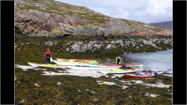 Landing on Horse Island, Summer Isles Sea Kayak Summer Isles Horse Island North West Highlands
